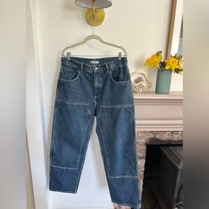 Rudy Jude Tumbled indigo Utility Jeans sz 5